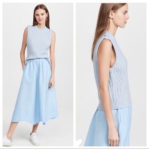 NWT Ganni Wool Blend Sweater w/ Crystal Embellished Buttons